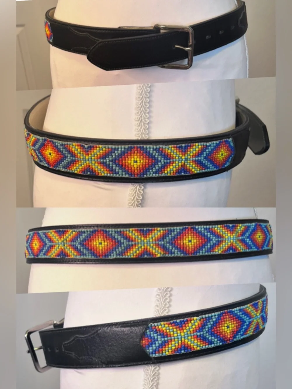 The Austin Collection Beaded Belt Sz 32